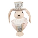 Statua Decorativa Coniglio Beige 18x15x39 cm