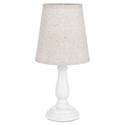 [6LMC0120] Table Lamp White Beige 13x13x32 cm E14/max 1x40W