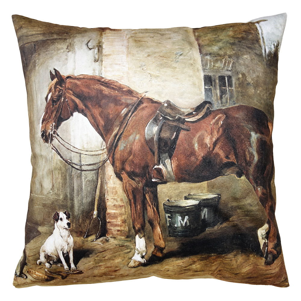 Coussin rempli Marron 45x45x4 cm