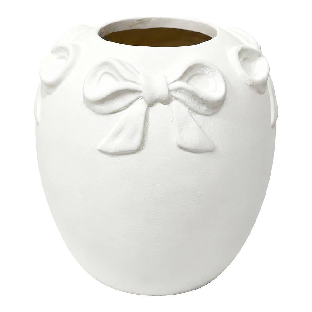 Deko Vase Weiß Ø 20x23 cm