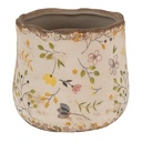 Vaso Porta Pianta Beige Giallo Ø 11x10 cm