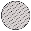 Unter Teller Weiß, Schwarz Ø 33x1 cm