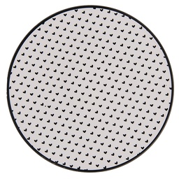 [LBS85] Sottopiatto Bianco, Nero Ø 33x1 cm