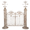 Porte de décoration Blanc Marron 164x40x172 cm