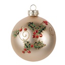 Boule de Noël Couleur or Vert Ø 8x8 cm