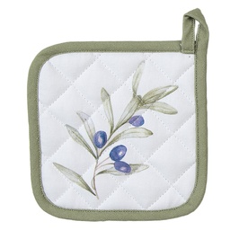 [OLF45K] Potholder child Beige Green 16x16 cm
