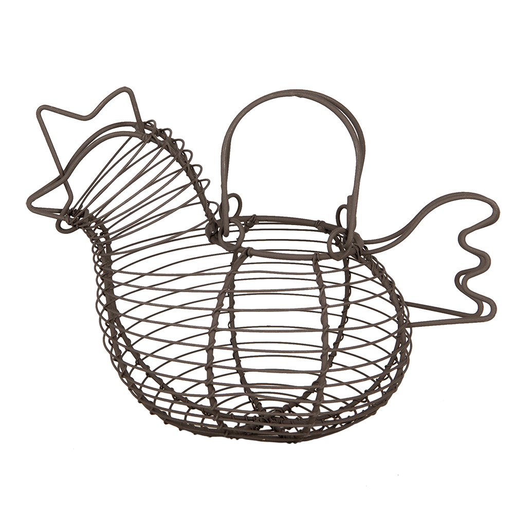 Basket Chicken Brown 23x14x17 cm