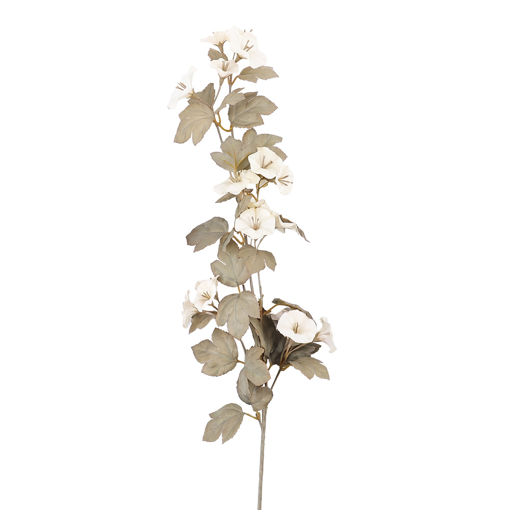 Decorazione ramo con fiori Bianco 113 cm