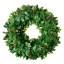 Decorazione Natalizia Ghirlanda Verde RossoØ 40x6 cm
