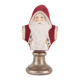 [6PR5538] Weihnachtsdeko Weihnachtsmann Rot Weiß 10x9x19 cm