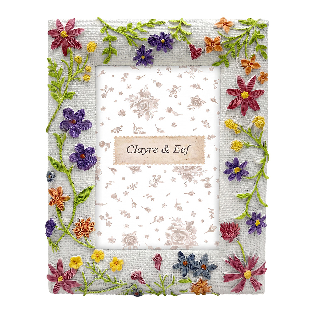 Cadre photo Blanc Vert 16x2x21 cm / 10x15 cm