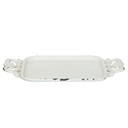 Vassoio Decorativo Bianco 16x8x1 cm