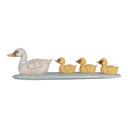 Image de décoration Canards Blanc Jaune 26x6x7 cm
