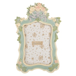 [2F1362S] Bilderrahmen Grün Beige 16x2x23 cm / 10x15 cm