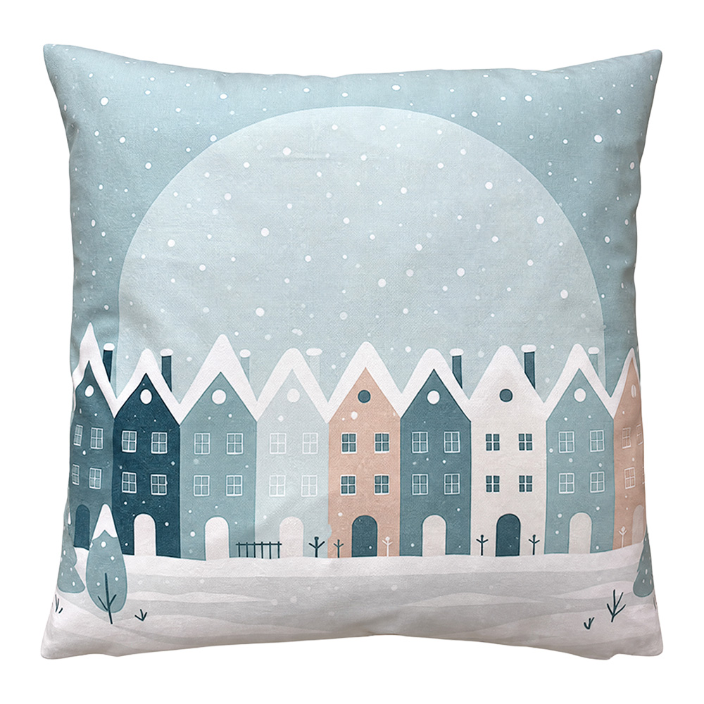 Cushion filled Blue White 45x45x4 cm