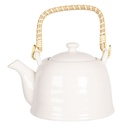 Teapot with Infuser White 18x14x12 cm / 800 ml