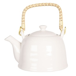 [6CETE0088L] Théière avec filtre Blanc 18x14x12 cm / 800 ml