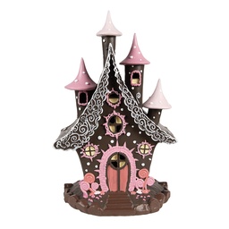[6PR4240] Décoration maison avec LED Marron Rose 16x13x26 cm / 3xAA