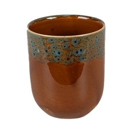 [6CEMU0137] Mug Brown Ø 7x8 cm / 150 ml