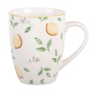 Becher Weiß Gelb 12x8x10 cm / 350 ml