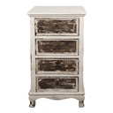 Cassettiera Beige Marrone 44x35x81 cm