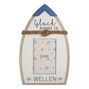 Bilderrahmen Weiß Blau 20x2x32 cm / 10x15 cm