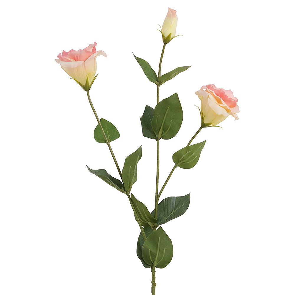 Decorative Artificial Branch with flowers Pink Green 72 cm