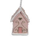 Décoration pendante d'un maison Rose 4x4x6 cm