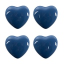 Türknopf 4-er Set Blau Ø 4x3/6 cm