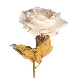 [5PL0374W] Decorazione ramo con fiori Bianco 63 cm