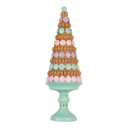 [6PR5861] Decorazione Natalizie Albero di natale Verde Marrone Ø 13x40 cm