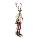 Decoration Deer Brown Red 19x15x65 cm
