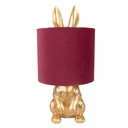 Lampe de table Couleur or Rouge Ø 20x42 cm E27/max 1x60W