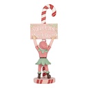 Decoration elf Pink Beige 11x8x30 cm