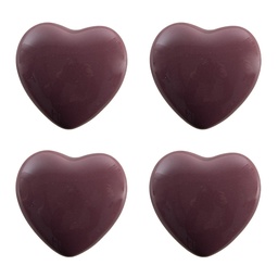 [65298] Pomello per Porta set di 4 Viola Ø 4x3/6 cm