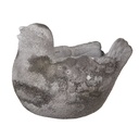 Pot de fleurs d`intérieur Oiseau Gris 18x12x13 cm