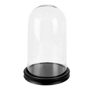 Cloche en Verre Noir Ø 18x28 cm