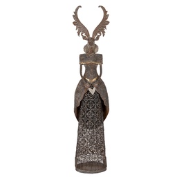 [5Y1329] Decoratie rendier 20x11x81 cm
