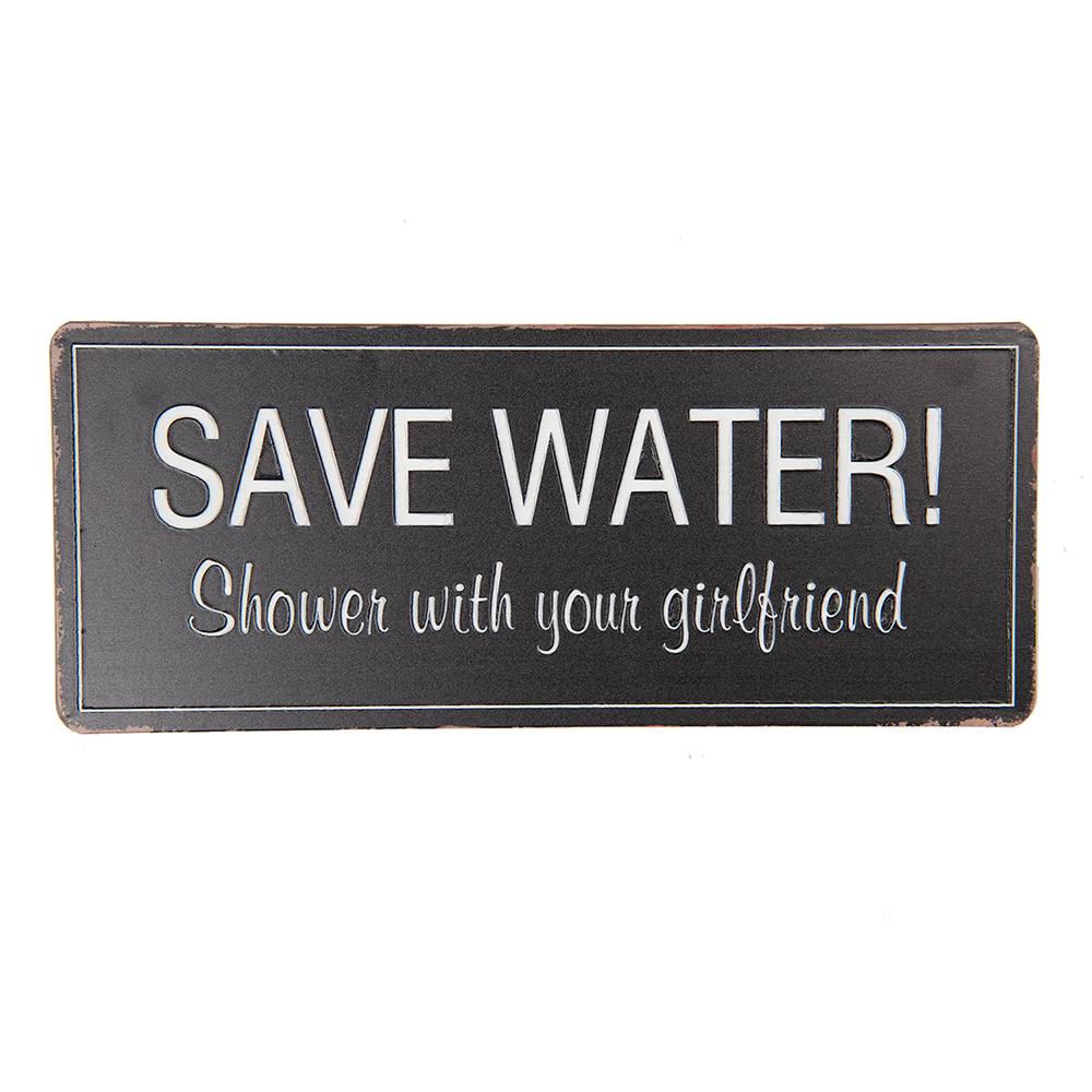 Text Board Black 30x1x13 cm