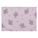 Placemat (set of 6) Purple, White 48x33 cm