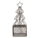 Christmas Decoration Christmas Tree Brown 9x9x22 cm