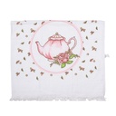Asciugamano Ospite Bianco Rosa 40x66 cm