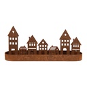 Kerzenhalter Weihnachten Häuschen Braun 30x8x13 cm