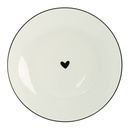 Piatto da Colazione Bianco, Nero Ø 20x2 cm