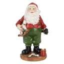Decorazione Natalizie Babbo Natale Rosso Verde 8x6x13 cm