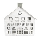 Décoration Maison Blanc Gris 34x16x34 cm
