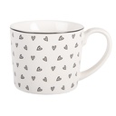 Tazza Bianco Nero 12x8x7 cm / 275 ml