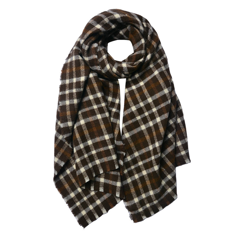 Sjaal 70x190 cm bruin