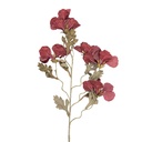 Deko Ast mit Blumen Rot Grün 8x21x82 cm