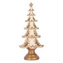 Décoration de Noël Sapin de Noël Blanc Couleur or Ø 13x30 cm